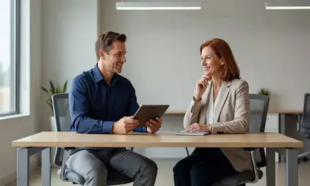 Customer discussing car shipping options in Shawnee, Kansas, United States