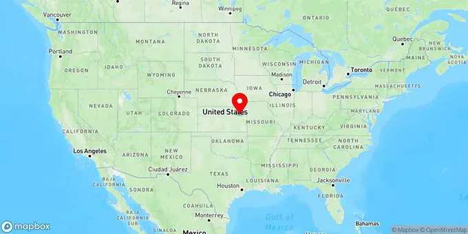 Map of Topeka, Kansas, United States