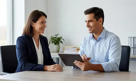 Customer discussing car shipping options in Berea, Kentucky, United States