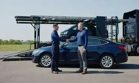 Vehicle owner beside their delivered car in Bowling Green, Kentucky, United States
