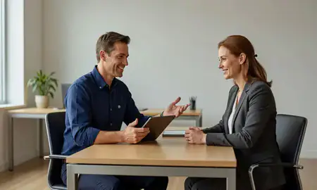 Customer discussing car shipping options in Covington, Kentucky, United States