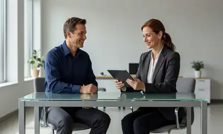 Customer discussing car shipping options in Danville, Kentucky, United States