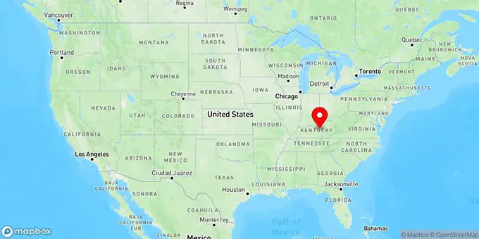 Map of Danville, Kentucky, United States