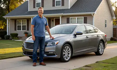 Customer with their delivered car in Elizabethtown, Kentucky, United States
