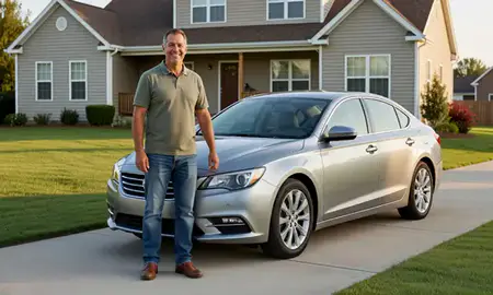 Customer with their delivered car in Hopkinsville, Kentucky, United States