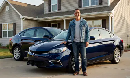 Customer with their delivered car in Independence, Kentucky, United States