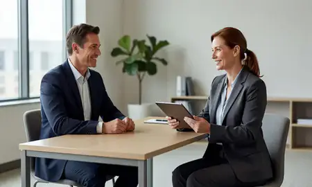 Customer discussing car shipping options in Lexington, Kentucky, United States