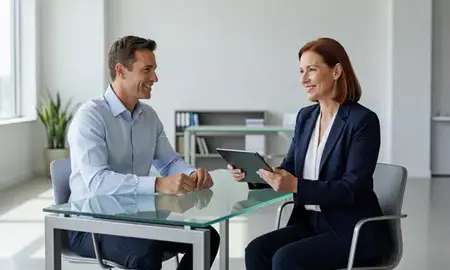 Customer discussing car shipping options in Louisville, Kentucky, United States