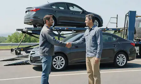 Vehicle owner beside their delivered car in Mount Washington, Kentucky, United States