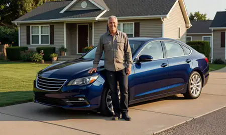 Customer with their delivered car in Radcliff, Kentucky, United States