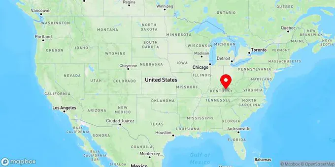 Map of Richmond, Kentucky, United States