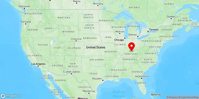 Map of Shelbyville, Kentucky, United States