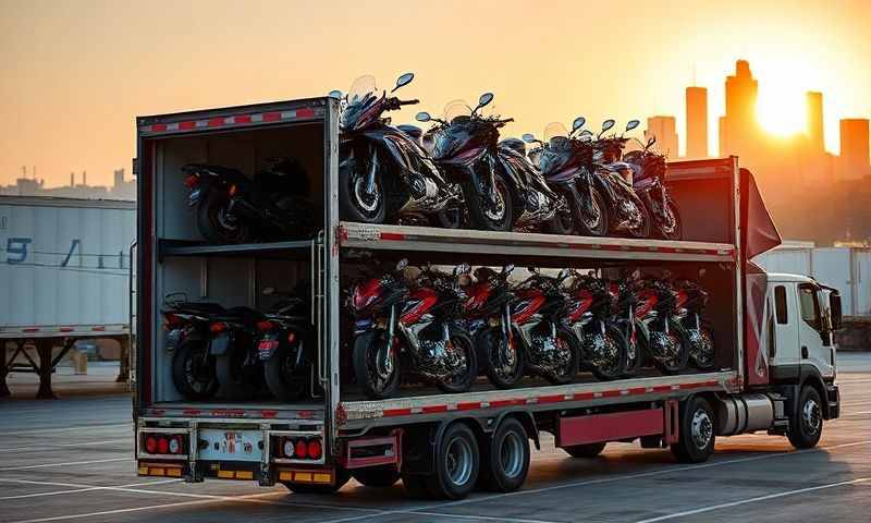 Shively, Kentucky motorcycle shipping transporter