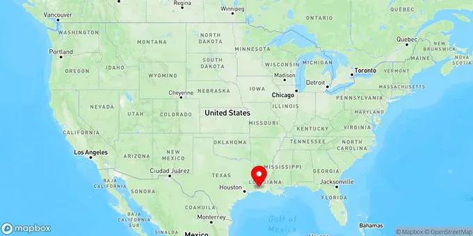 Map of Lake Charles, Louisiana, United States