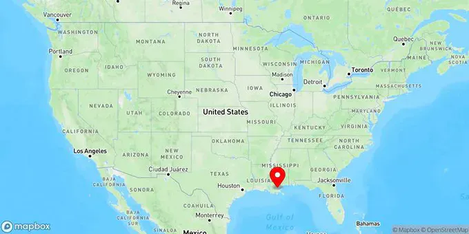 Map of Marrero, Louisiana, United States