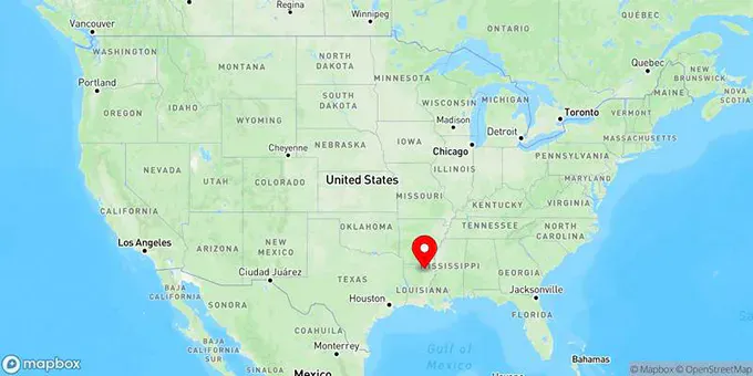 Map of Monroe, Louisiana, United States