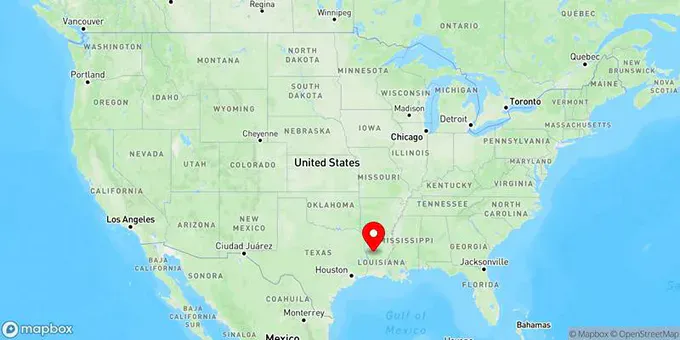Map of Natchitoches, Louisiana, United States