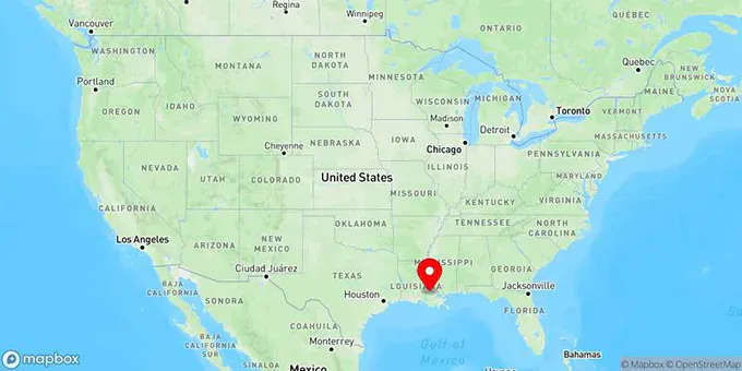 Map of Shenandoah, Louisiana, United States