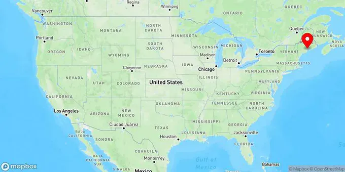 Map of Belfast, Maine, United States
