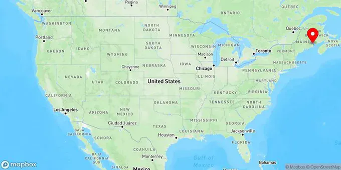 Map of Calais, Maine, United States