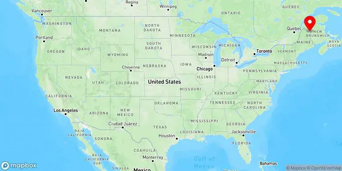 Map of Caribou, Maine, United States