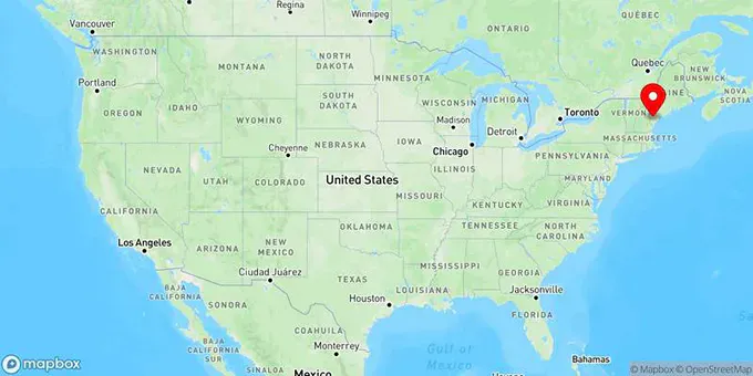 Map of Lake Arrowhead, Maine, United States