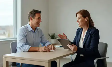 Customer discussing car shipping options in Lisbon Falls, Maine, United States