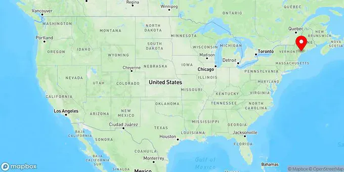 Map of Lisbon, Maine, United States