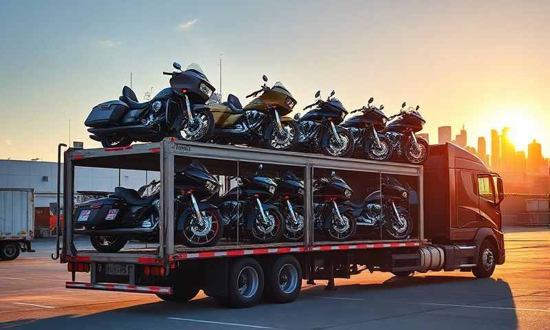 Waterville, Maine motorcycle shipping transporter