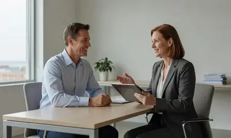 Customer discussing car shipping options in Annapolis, Maryland, United States