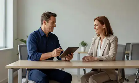 Customer discussing car shipping options in Bowie, Maryland, United States