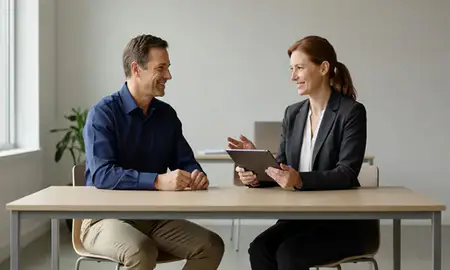 Customer discussing car shipping options in Dundalk, Maryland, United States