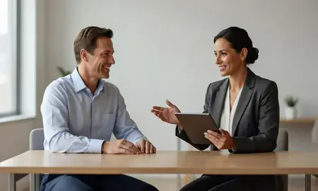 Customer discussing car shipping options in Essex, Maryland, United States