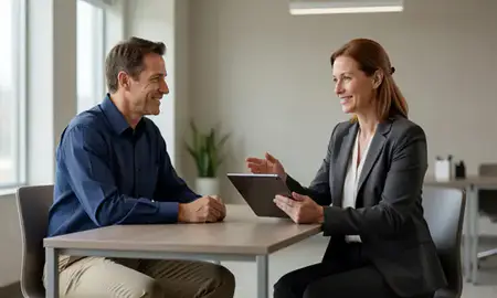 Customer discussing car shipping options in Glen Burnie, Maryland, United States