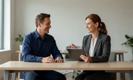 Customer discussing car shipping options in Hagerstown, Maryland, United States