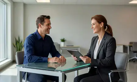 Customer discussing car shipping options in Severn, Maryland, United States