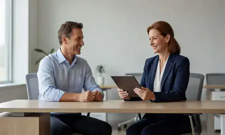Customer discussing car shipping options in Severna Park, Maryland, United States