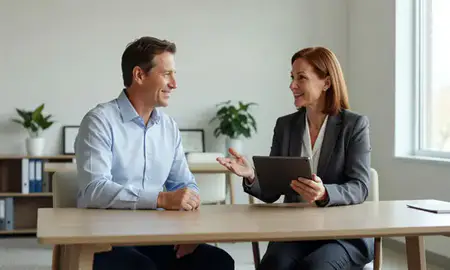 Customer discussing car shipping options in Waldorf, Maryland, United States