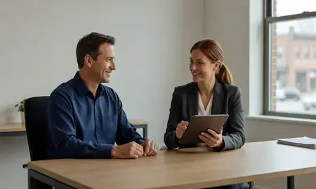 Customer discussing car shipping options in Massachusetts, United States