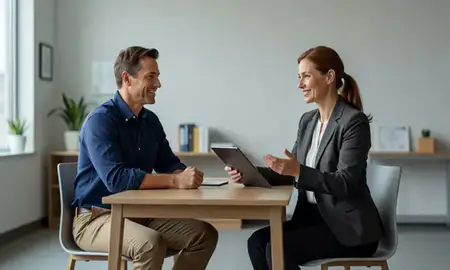 Customer discussing car shipping options in Fall River, Massachusetts, United States