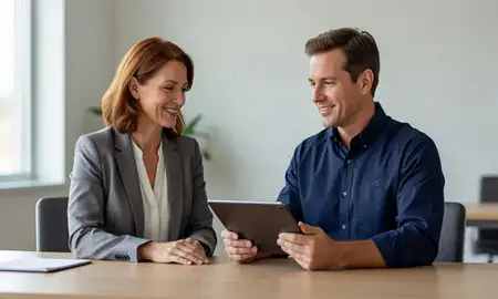 Customer discussing car shipping options in Leominster, Massachusetts, United States