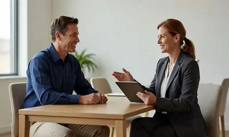Customer discussing car shipping options in Methuen Town, Massachusetts, United States