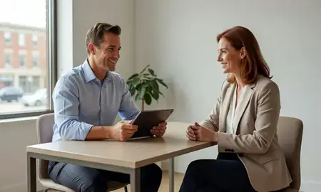 Customer discussing car shipping options in Springfield, Massachusetts, United States