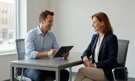Customer discussing car shipping options in Ann Arbor, Michigan, United States