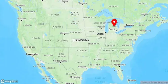 Map of Bay City, Michigan, United States