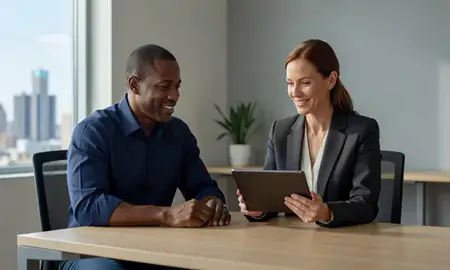 Customer discussing car shipping options in Detroit, Michigan, United States
