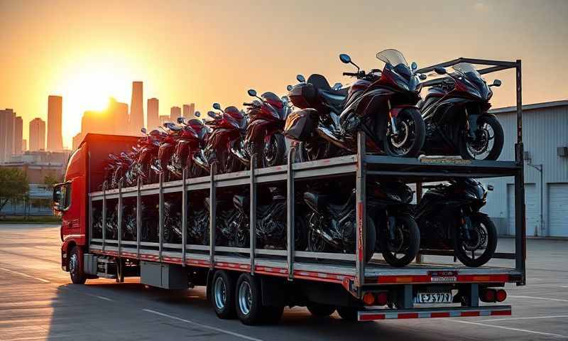 Detroit, Michigan motorcycle shipping transporter