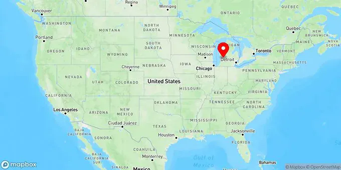 Map of Grand Rapids, Michigan, United States
