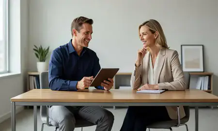 Customer discussing car shipping options in Holland, Michigan, United States