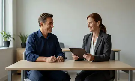 Customer discussing car shipping options in Kalamazoo, Michigan, United States